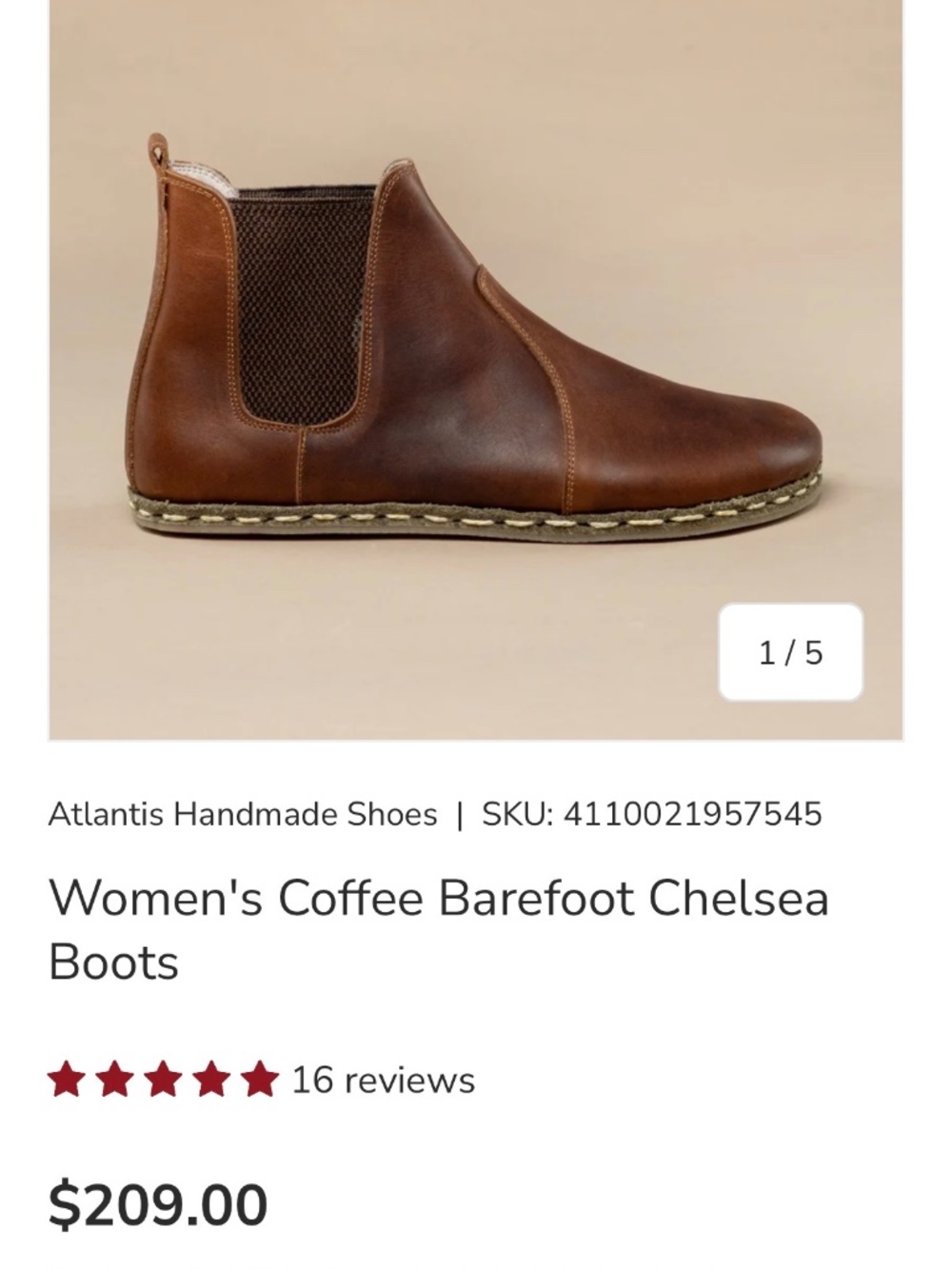 Atlantis handmade shoes - Chelsea boots